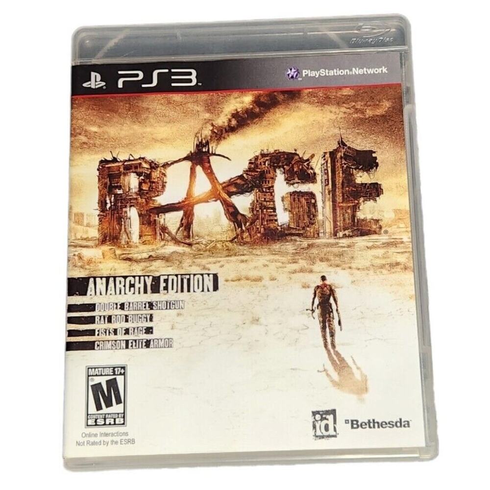 PS3 Rage Anarchy Edition Sony (2011) CIB Pre-owned